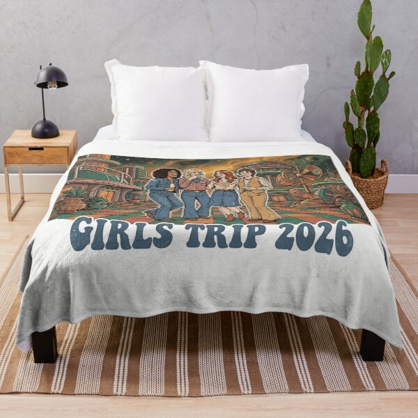 Item preview, Girls Trip 2026 70s Aesthetic Retro Futurism designed and sold by SplashTastic.