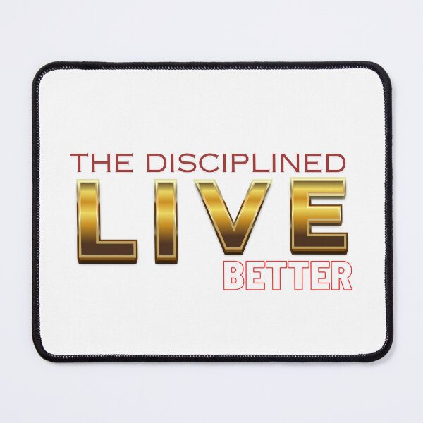 Item preview, The Disciplined Live Better – Motivational Mindset Poster | Discipline Quote Wall Art designed and sold by TommyArt94.