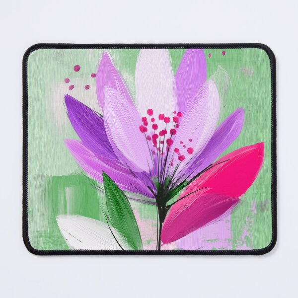 Item preview, Dreamy Lilac Pink Flower And Leaves Modern Art  designed and sold by DEC02.