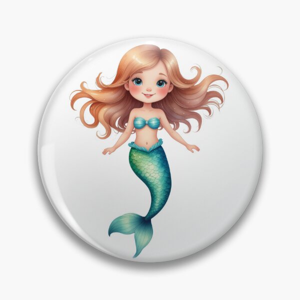 Item preview, Cute Transparent Mermaid Art designed and sold by Wildflower Mama Designs.