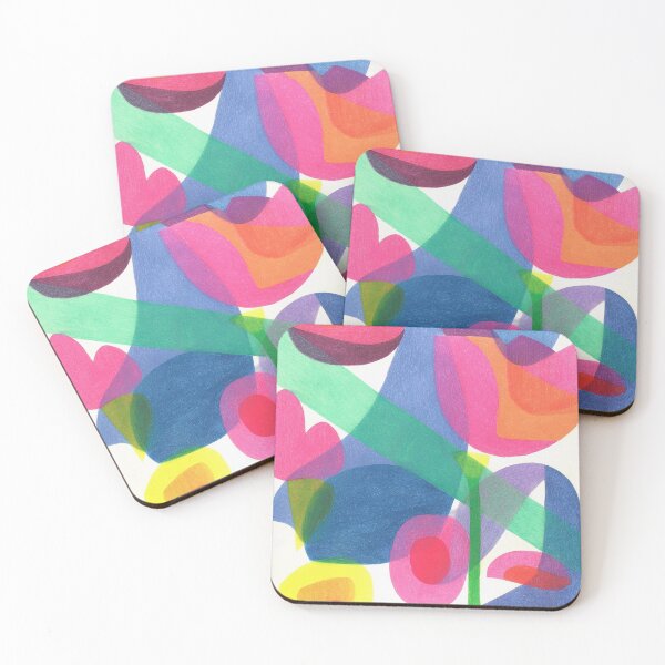 Item preview, Bright Layered Color Shapes Abstract Composition designed and sold by trajeado14.