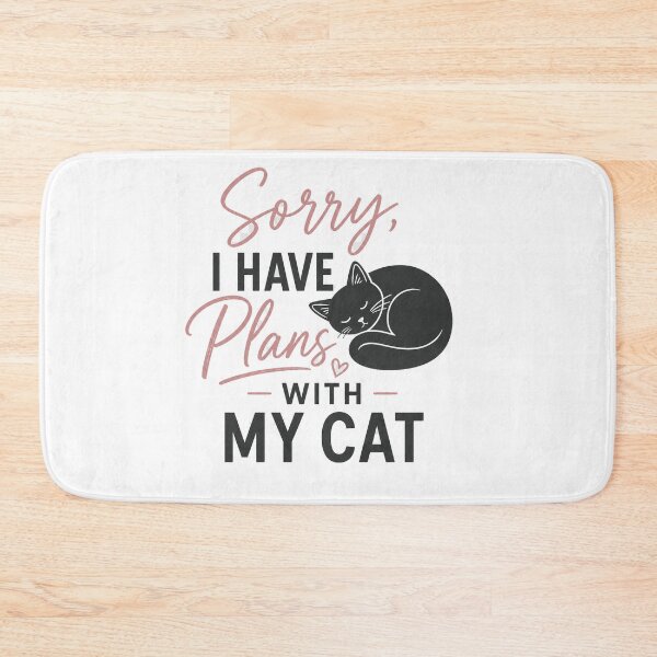 Item preview, Sorry I Have Plans With My Cat - Funny Introvert Cat Lover Gift designed and sold by lexiangelus93.