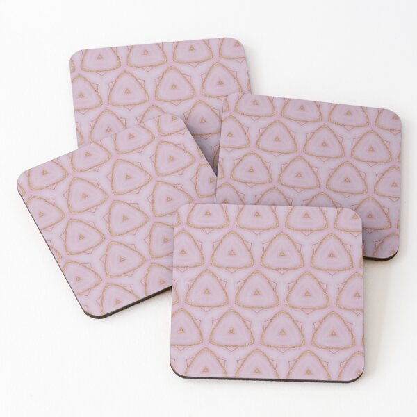 Item preview, Pastel Pink Triangle Mosaic Seamless Geometric Pattern Design designed and sold by IntelliMindDesigns.