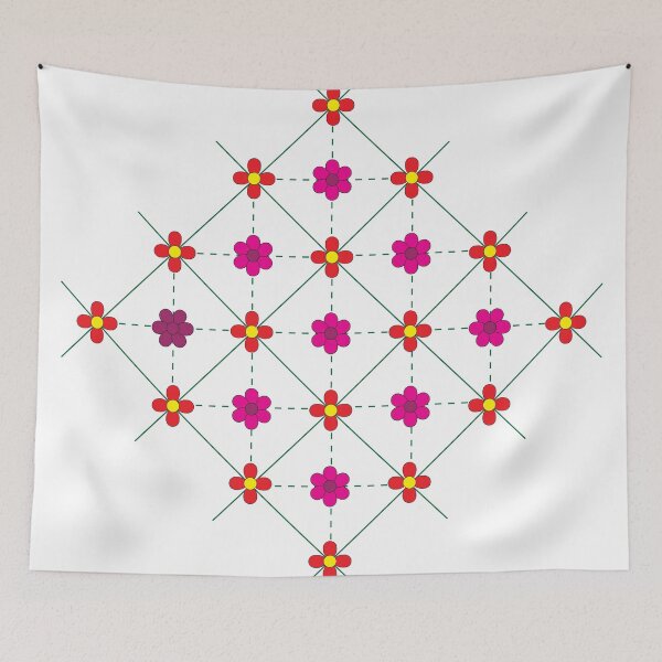 Item preview, Floral Net Pattern with Blossoms by Friend designed and sold by Style Legion.