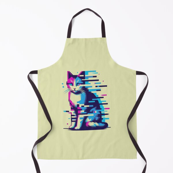 Item preview, Cyber Cat – Digital Fragment Illustratio designed and sold by Dogandesighn.