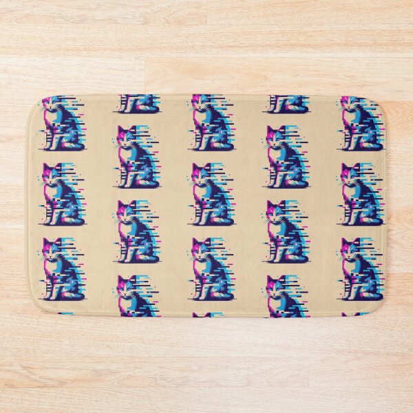 Item preview, Cyber Cat – Digital Fragment Illustratio designed and sold by Dogandesighn.