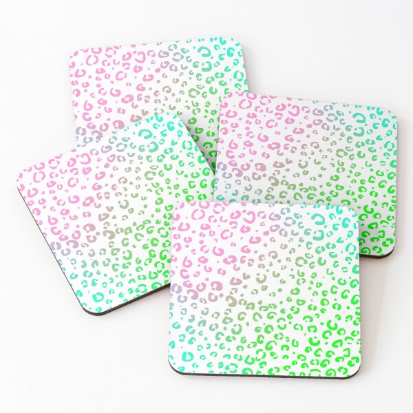 Item preview, Pastel colorful rainbow leopard animal print designed and sold by PlanetaryArtist.