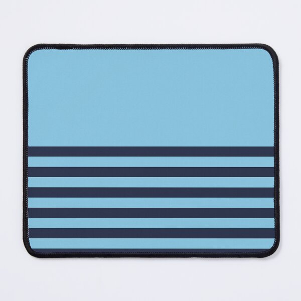 Item preview, BABY BLUE and NAVY BLUE HALF BLOCK STRIPES designed and sold by RachelMacht.