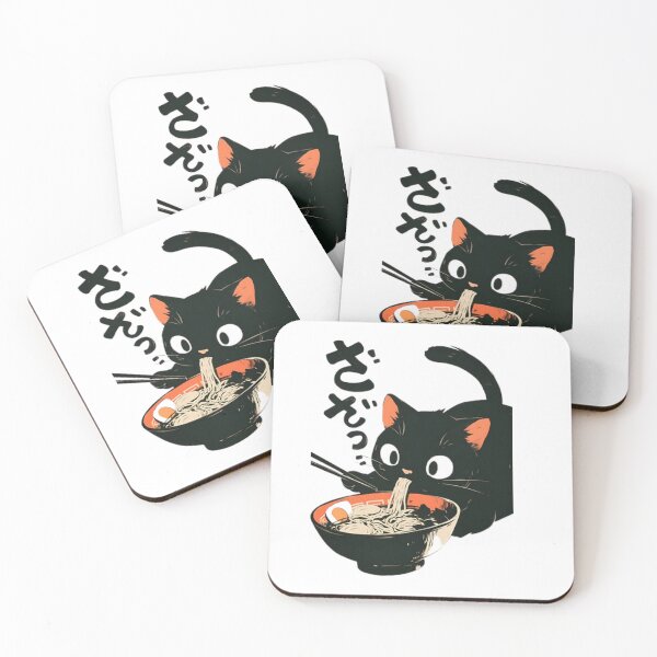 Item preview, Gato comiendo fideos ramen japoneses designed and sold by LegendsOfLife37.