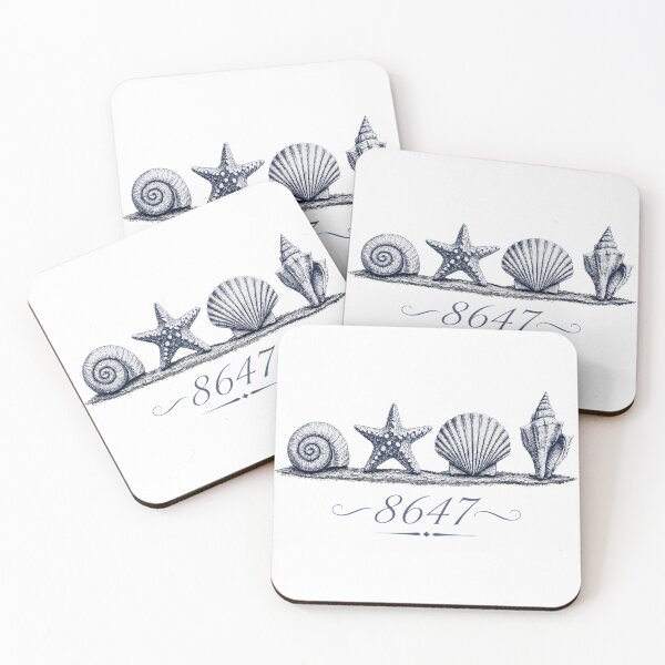 Item preview, Funny 8647 Seashells Beach Coastal Ocean Humor Political Parody designed and sold by Sarah Beverton .