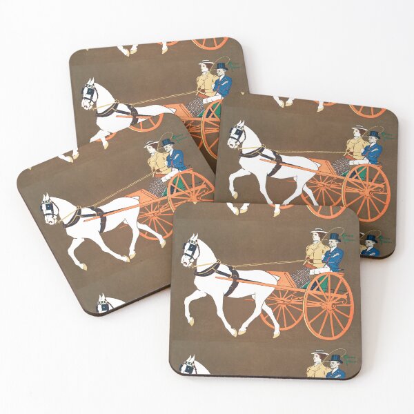 Item preview, Women in Carriage by Henri de Toulouse-Lautrec | Belle Époque Equestrian Fine Art Print designed and sold by artofuniverse.