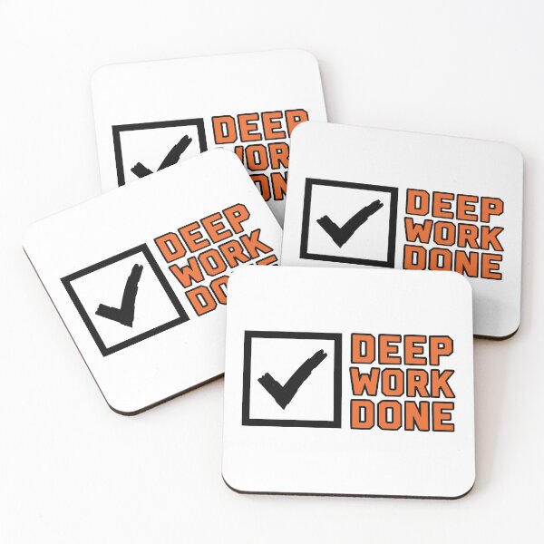 Item preview, Deep Work Done Productivity Checklist Goal Gift designed and sold by Ixnor.