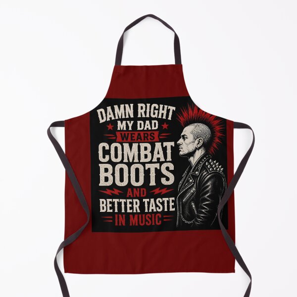Item preview, Punk Dad Combat Boots Music Tee designed and sold by Hornace88studio.