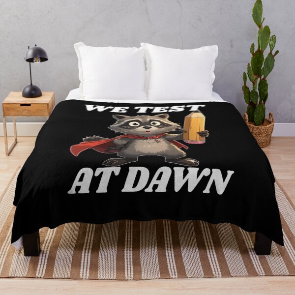 Item preview, We Test At Dawn Funny Raccoon Test Day designed and sold by TheEndDesign.