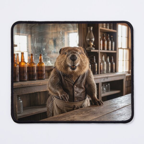 Item preview, Beaver Bartender Lends a Sympathetic Ear designed and sold by Tridentulus.