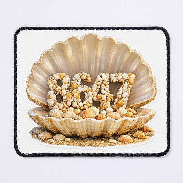 Item preview, 8647 Sea Shell Venus – Realistic Beach Sticker designed and sold by MerchlyMike.