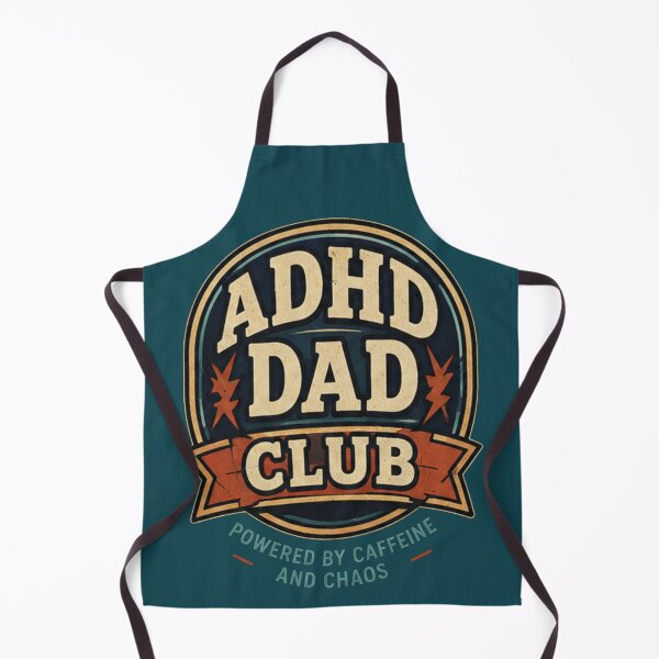 Item preview, ADHD Dad Club Powered By Cafeine And Chaos Funny Retro Father's Day Gift designed and sold by CollectionsJEm.