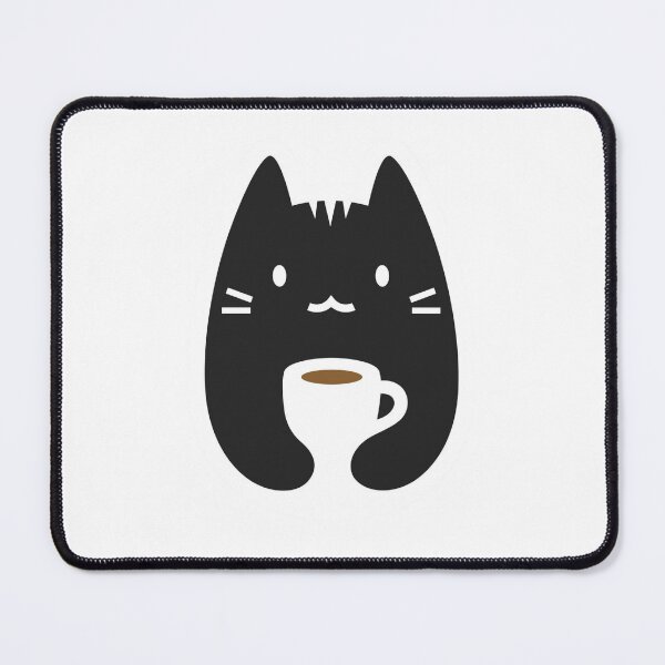 Item preview, Cute Black Cat Coffee Sticker | Kawaii Minimal Cat | Cozy Aesthetic Animal Sticker for Laptop & Water Bottle designed and sold by ZYNORAworld.