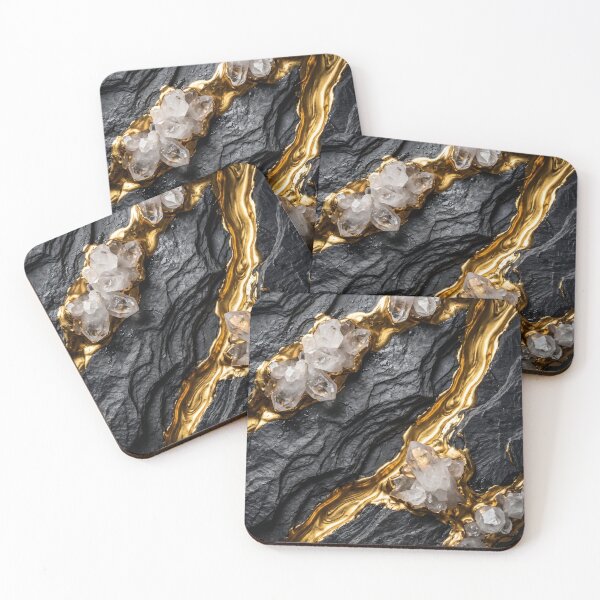 Item preview, Anthracite, Quartz & Molten Gold designed and sold by NBNAesthetics.