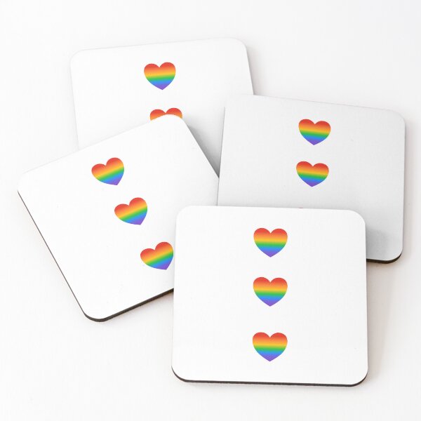 Item preview, Pride flag rainbow hearts pack designed and sold by Inspirationmotivation.