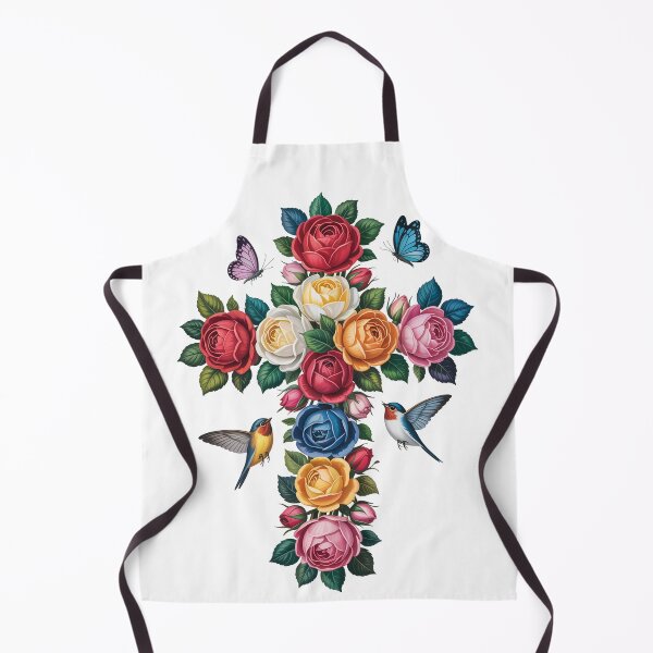 Item preview, Floral Cross with Hummingbirds designed and sold by jkrphoto.