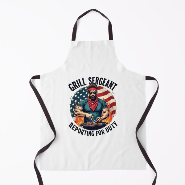 Item preview, Funny 4th of July Shirt – Grill Sergeant BBQ Patriotic T-Shirt designed and sold by SNW-Collective.