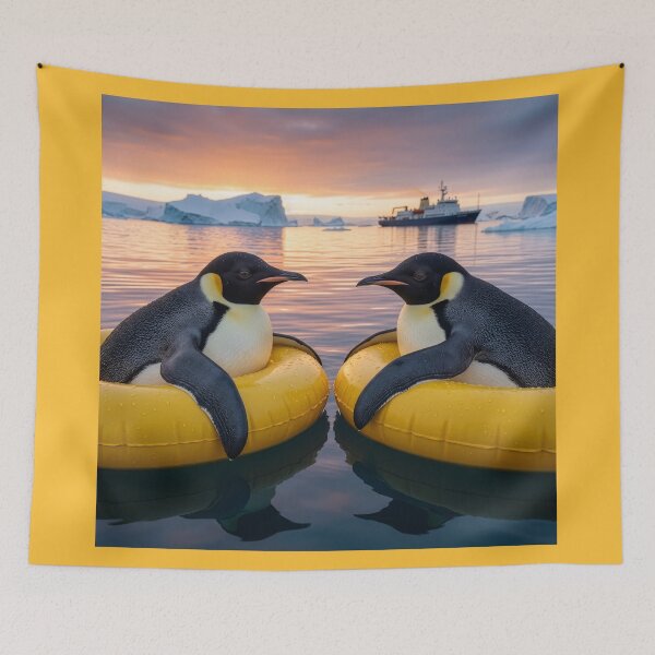 Item preview, Emperor Penguin Friends Have a Chat designed and sold by Tridentulus.