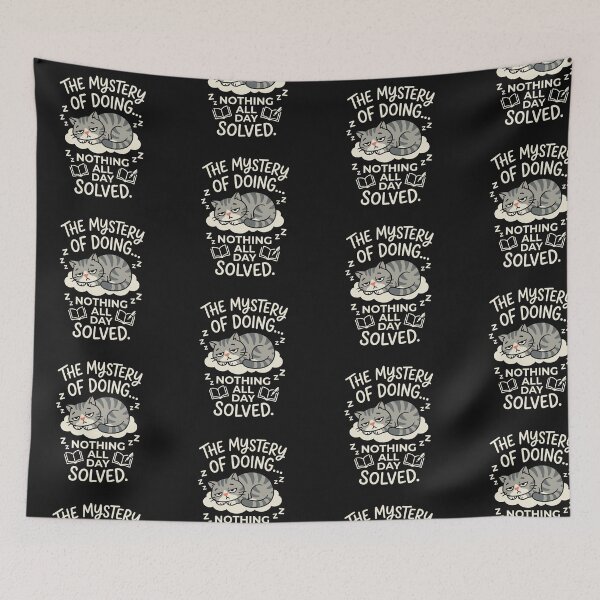 Item preview, The Mystery of Doing Nothing Cat Graphic Tee designed and sold by artlife4.