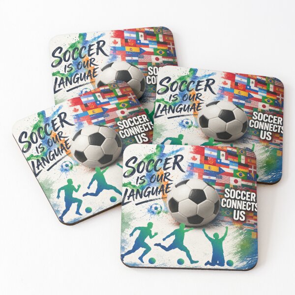Item preview, Soccer Is Our Language – Soccer Connects Us designed and sold by Thao-Studio.