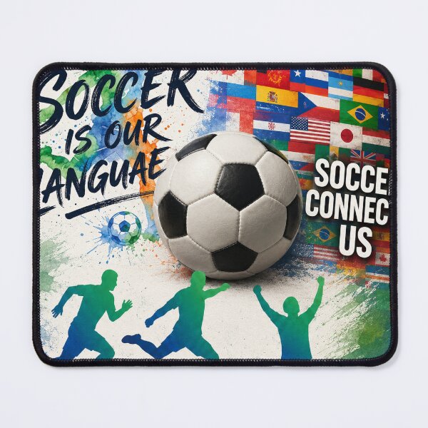 Item preview, Soccer Is Our Language – Soccer Connects Us designed and sold by Thao-Studio.
