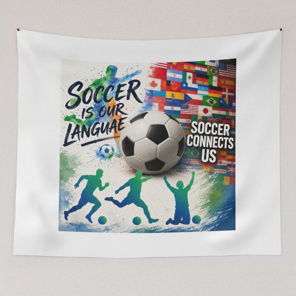 Item preview, Soccer Is Our Language – Soccer Connects Us designed and sold by Thao-Studio.