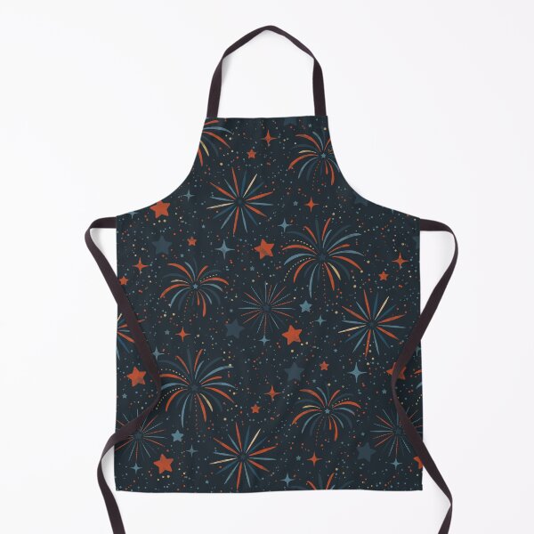 Item preview, Fireworks n Stars (navy) designed and sold by Doodloom.