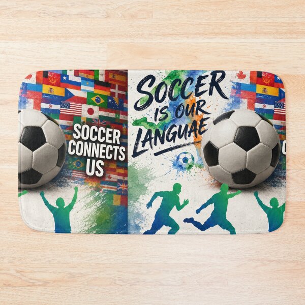 Item preview, Soccer Is Our Language – Soccer Connects Us designed and sold by Thao-Studio.