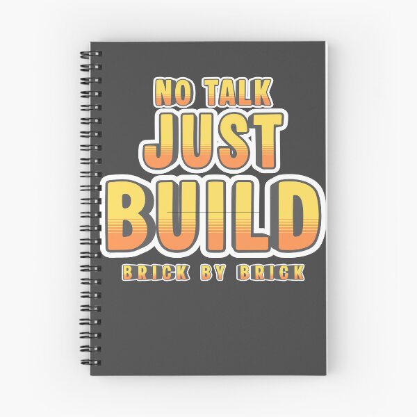 Item preview, No Talk Just Build Brick By Brick Shirt – Builder Mindset Tee designed and sold by Operator Style Wear.