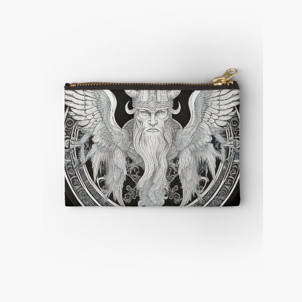 Item preview, Winged Norse God Odin Etching Emblem designed and sold by DarkOriginArts.