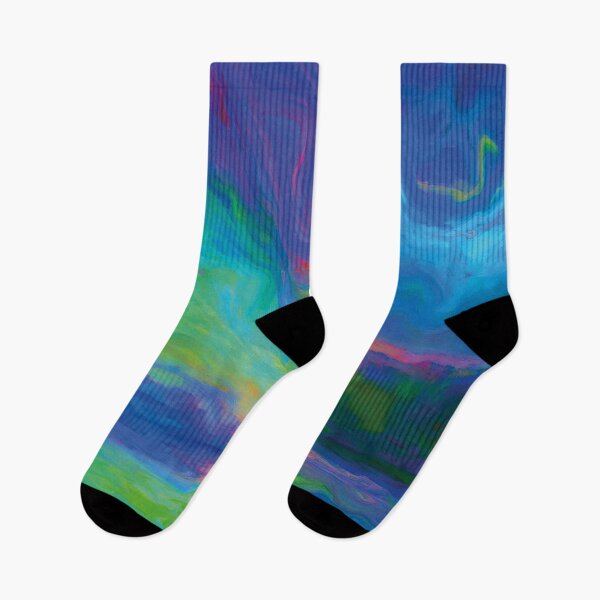 Item preview, Abstract Art - Aurora Borealis Reflecting Over a Lake designed and sold by Becky-Poppins.