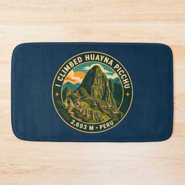Item preview, Huayna Picchu Illustration Travel Art Badge designed and sold by KrisSidDesigns.