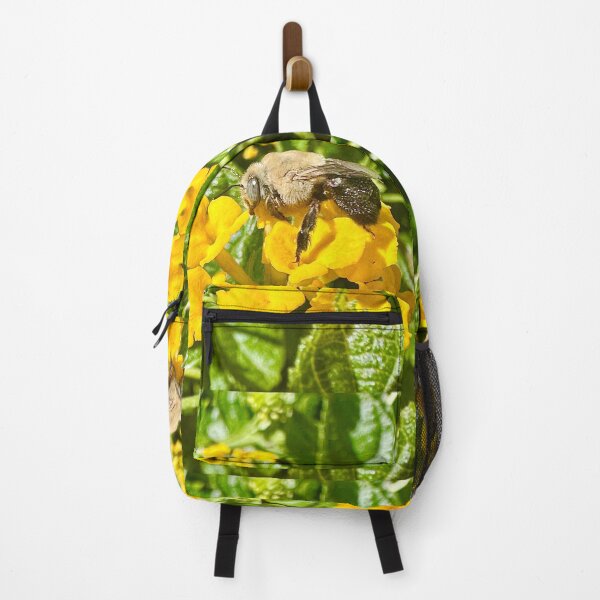 Item preview, Bee Fly Yellow Flowers Green Plants Photography Stickers Posters Wall Art Magnet Home Coffee Cup Decoration TShirt Stationary Notebook Magnet Hat Kitchen Work School Office Redbubble Shop designed and sold by Saritas Boutique Shop.