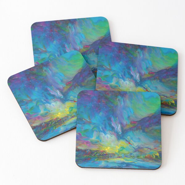 Item preview,  Abstract Art - Northen Lights in Acryl designed and sold by Becky-Poppins.
