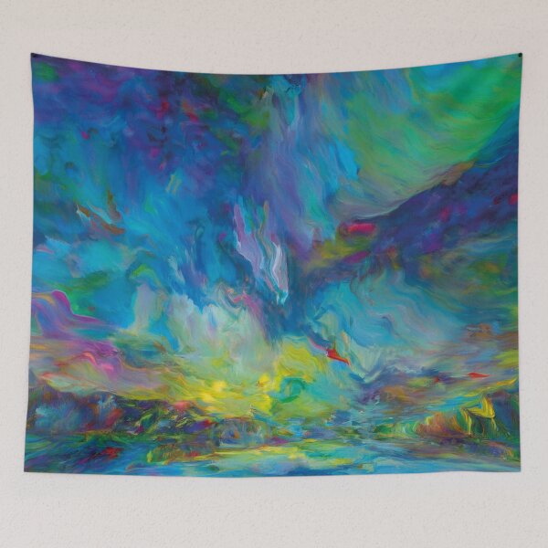 Item preview,  Abstract Art - Northen Lights in Acryl designed and sold by Becky-Poppins.