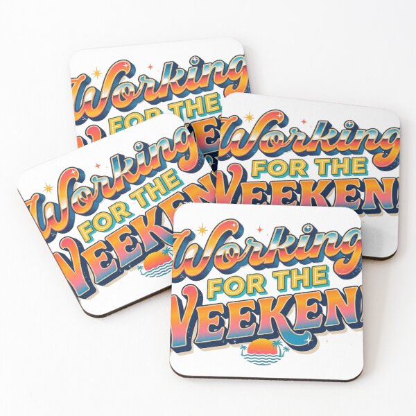 Item preview, Working for the Weekend – Funny Work Life Humor designed and sold by Dada-arts.