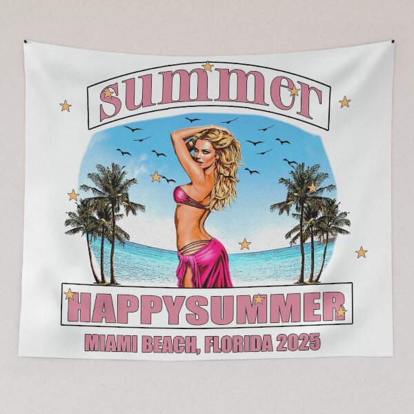 Item preview, Happy Summer in Miami, Florida designed and sold by NF Designs Studio DTF.