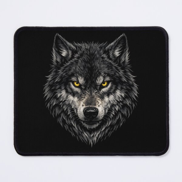 Item preview, Wolf Head – Fierce Wolf with Yellow Eyes Design designed and sold by MarketWolf.