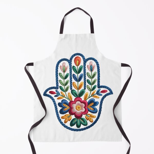 Item preview, embroidered Hamsa with Floral  designed and sold by jkrphoto.