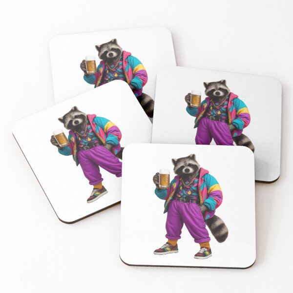 Item preview, Retro Disco Raccoon Beer Party  Main Tag: designed and sold by Rightstudio1.