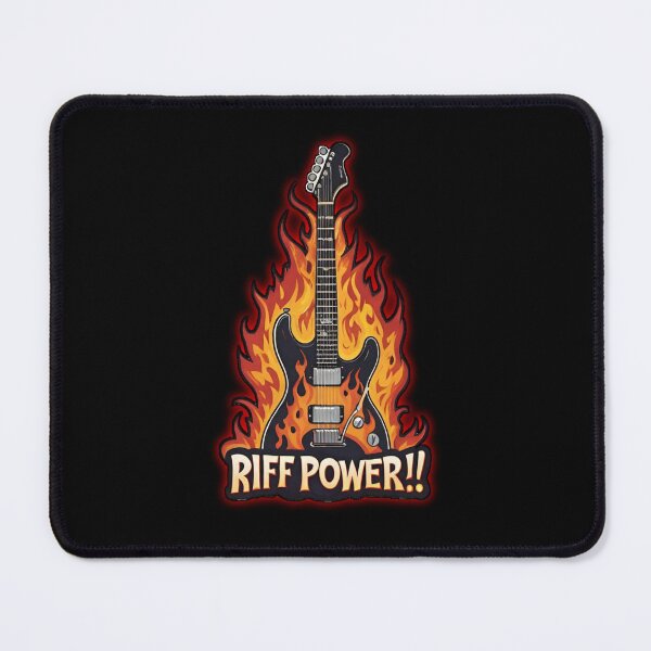 Artikelvorschau, E-Gitarre in Feuer-Riff-Power! entworfen und verkauft von Giulivo Store Graphic.