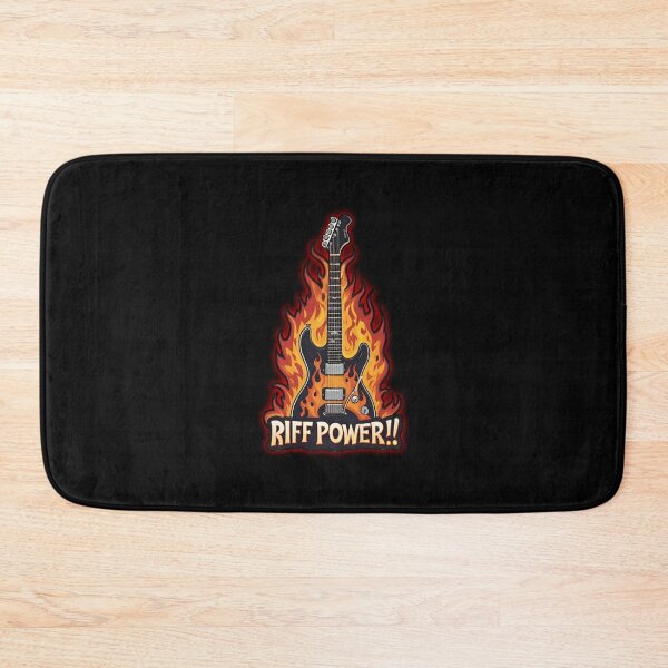 Item preview, Electric Guitar in Fire RIFF POWER! designed and sold by Giulivo Store Graphic.