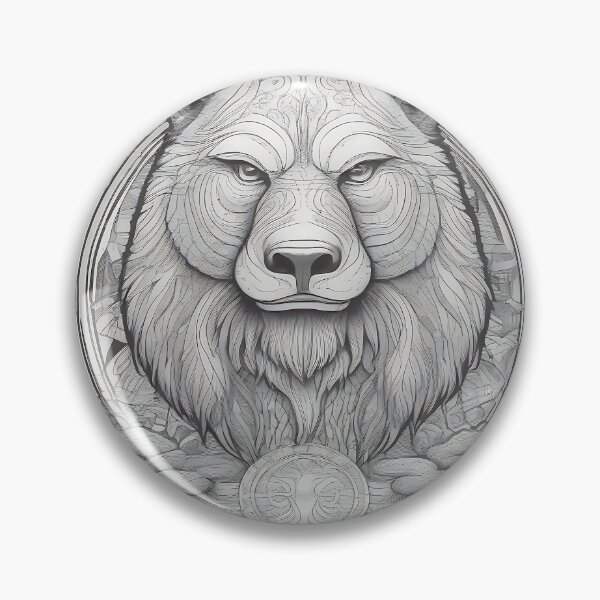 Item preview, Berserker Bear Totem | Nordic Etching Emblem designed and sold by DarkOriginArts.