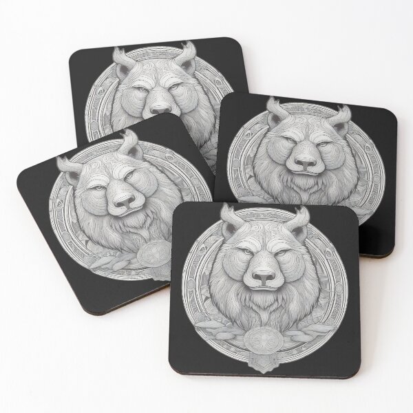 Item preview, Berserker Bear Totem | Nordic Etching Emblem designed and sold by DarkOriginArts.