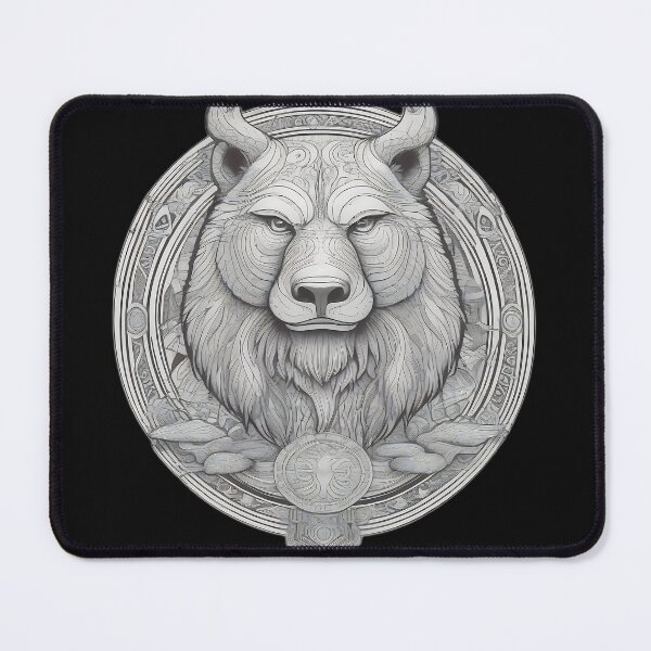 Item preview, Berserker Bear Totem | Nordic Etching Emblem designed and sold by DarkOriginArts.